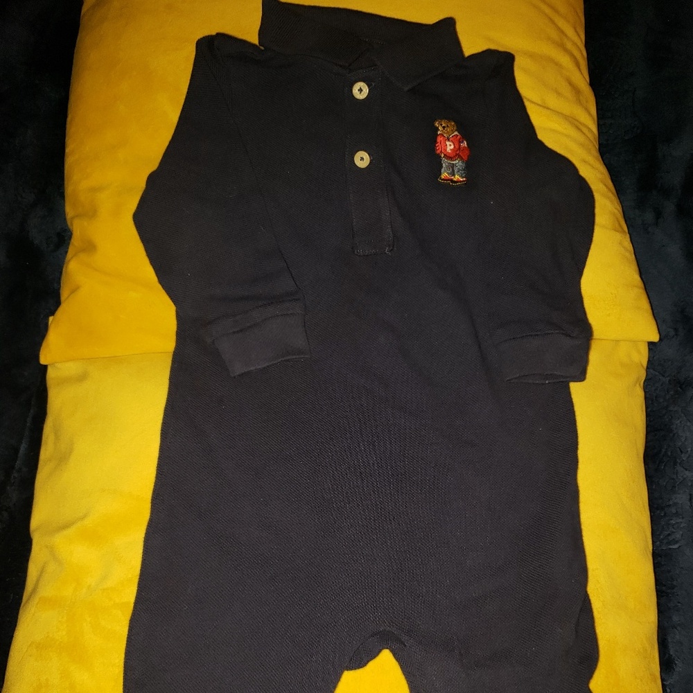 Boys Polo Ralph Lauren Romper - Picture 1 of 3